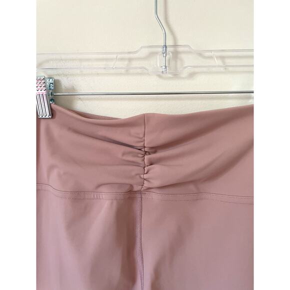 Free People Movement High Rise Ruched Braided Leggings Mauve Pink Size Medium - Picture 4 of 7